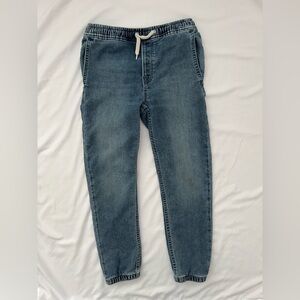 Boys GAP Denim Jogger Pants | Elastic Waist | Size M